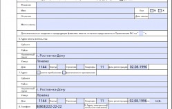 Правила и образец заполнения анкеты на загранпаспорт нового образца